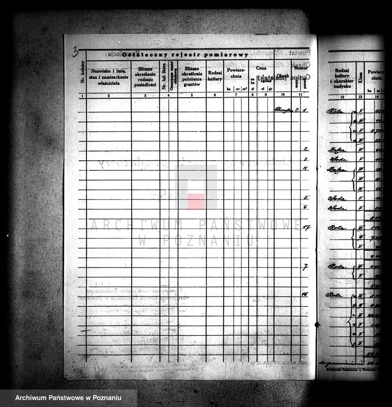 Obraz 7 z jednostki "Ostateczny rejestr pomiarowy obrębu Chrząstowo"