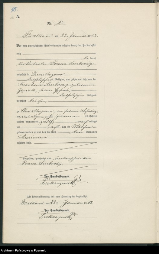 Obraz 13 z jednostki "Geburts-Neben-Register"