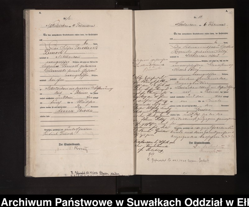 image.from.unit.number "Geburts-Haupt-Register des Königlichen Preussischen Standes-Amtes Nikolaiken Kreis Sensburg"