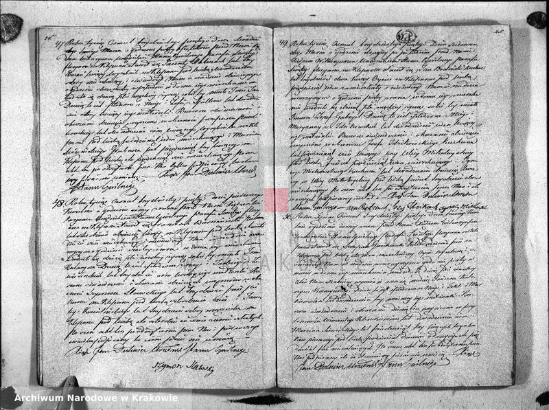 Obraz 15 z jednostki "Księga Aktow Urodzenia i Uznania parafii S Floryana na Rok 1835"