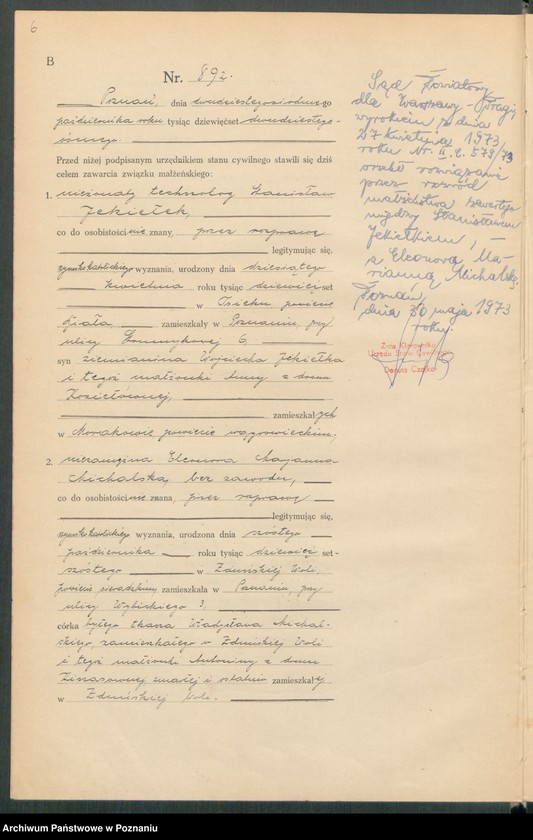 image.from.unit.number "Księga miejscowa małżeństw tom IV [Rejestr główny małżeństw]"