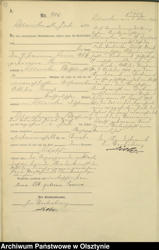 image.from.unit.number "Geburts-Haupt-Register Tom II,Nr 395 - 726"