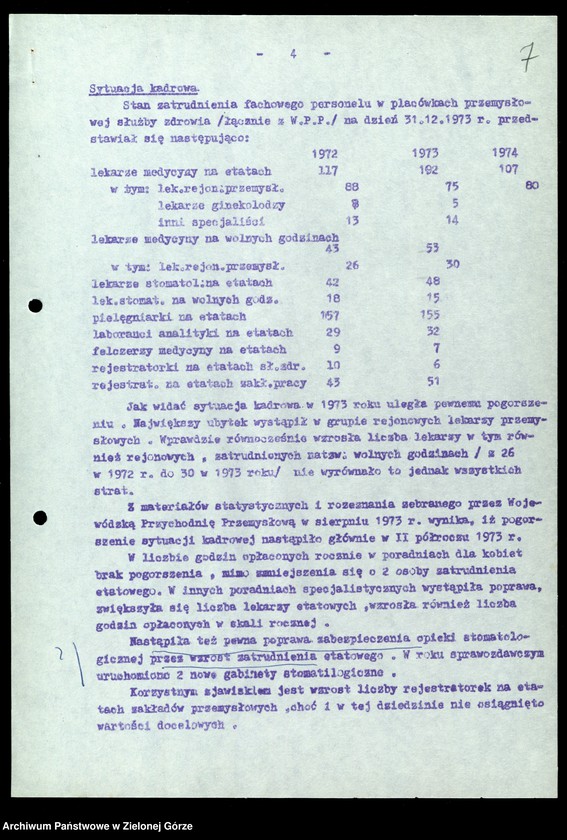 image.from.unit.number "Protokóły z posiedzeń Komisji Zdrowia, Ochrony Środowiska i Spraw Socjalnych Wojewódzkiej Rady Narodowej w Zielonej Górze; Nr 4 - 6; Tom 2 "