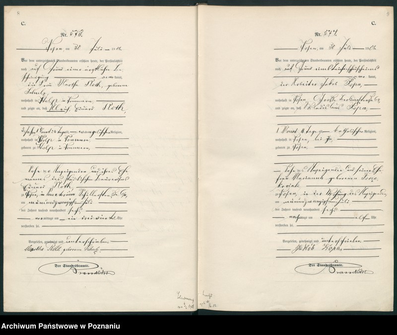 Obraz 7 z jednostki "Księga miejscowa zgonów"