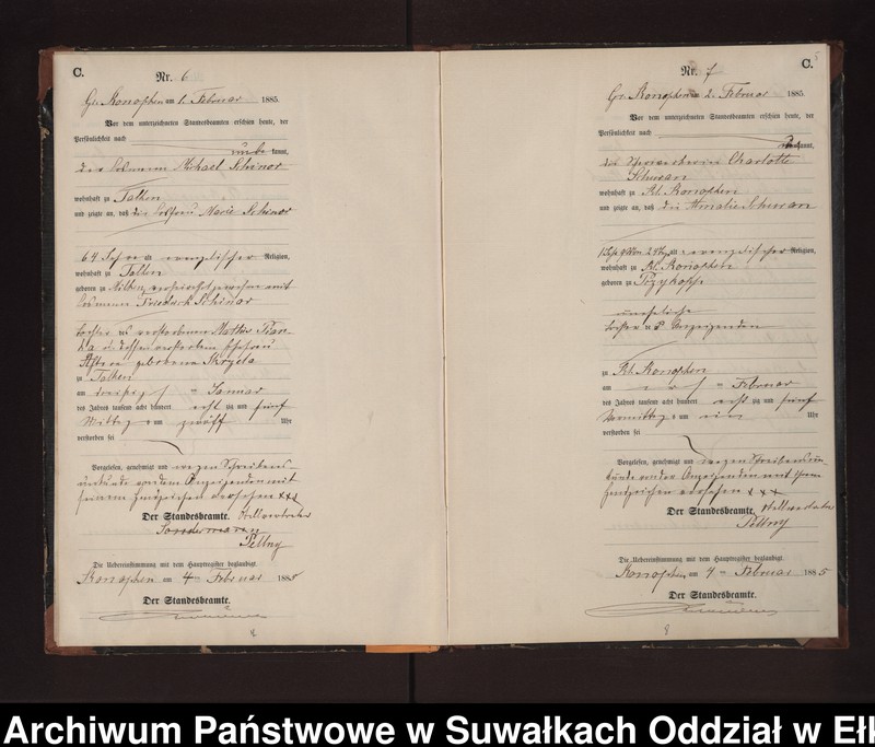 image.from.unit.number "Sterbe-Neben-Register des Preussischen Standes-Amtes Gr. Konopken Kreis Loetzen"