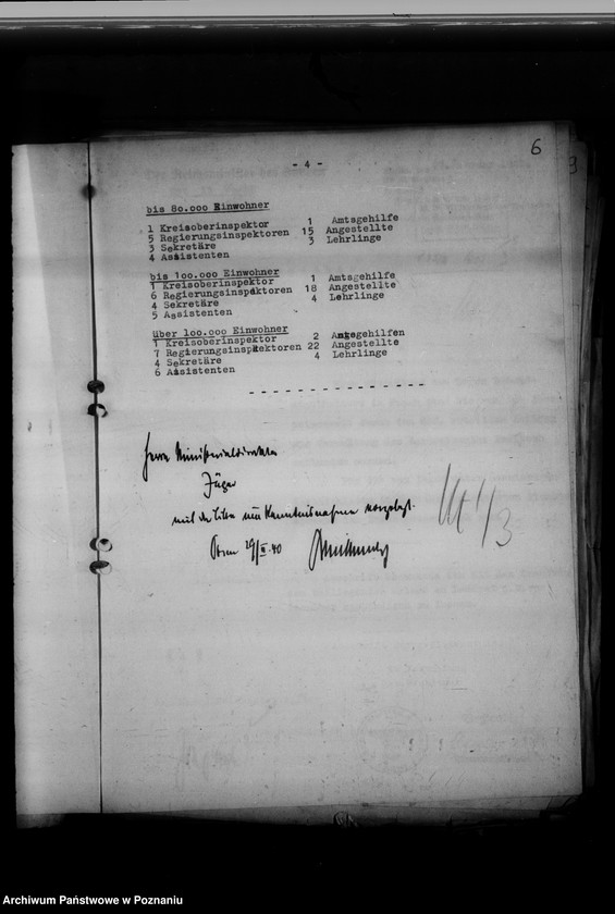 Obraz 10 z jednostki "Zuweisung von Beamten und deren Besoldung"