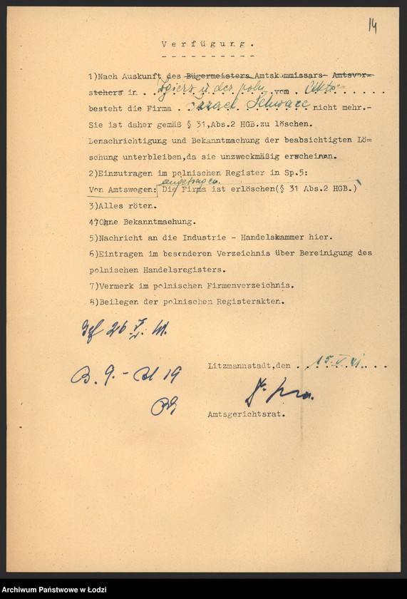 Obraz 16 z jednostki "Izrael Schwartz – fabrykacja sodowej wody – Zgierz"