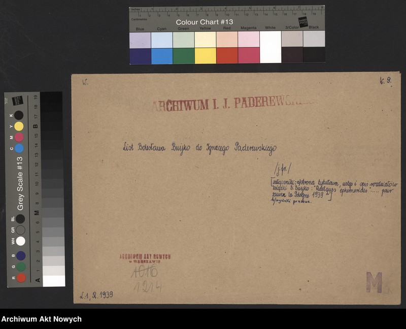 image.from.unit.number "Buyko Bolesław; Załączniki: a) strona tytułowa, ustęp i spis rozdziałów książki B. Buyko; Quelques ephemerides"... Pour sauver la Pologne 1939; b) wycinki prasowe; L.1"