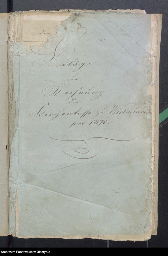 image.from.unit.number "Beläge zur Widminnenschen Kirchen Kassen Rechnung pro 1870"