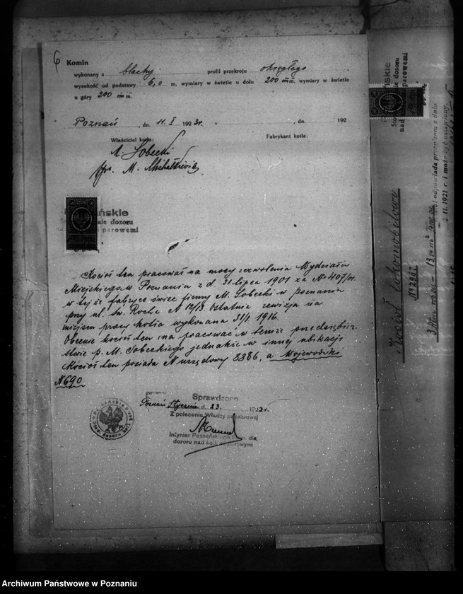image.from.unit.number "Fabryka wyrobów woskowych M. Sobecki w Poznaniu św. Rocha  nr woj. 690"