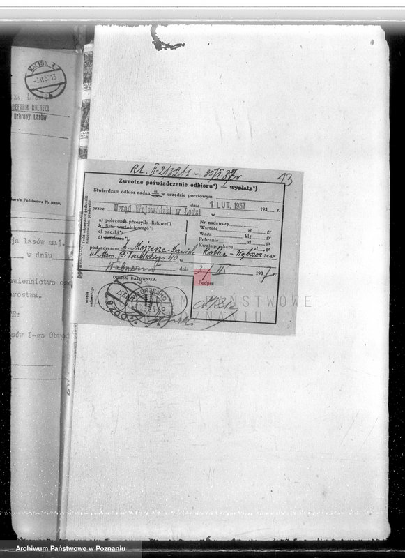 Obraz 17 z jednostki "Majętność /leśna/ Olesiec-Chocz powiat koniński"