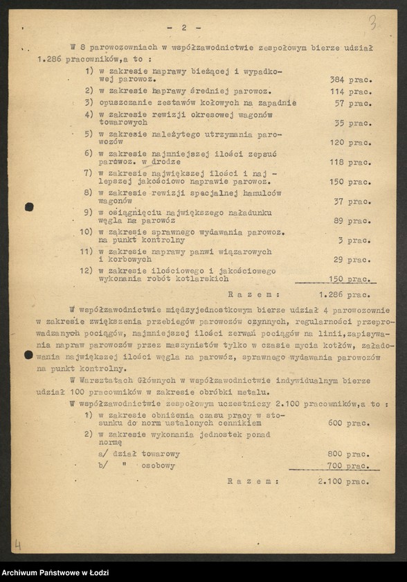 Obraz 4 z jednostki "Dyrekcja Okręgowa Kolei Państwowych - sprawozdania z rozwoju współzawodnictwa pracy"