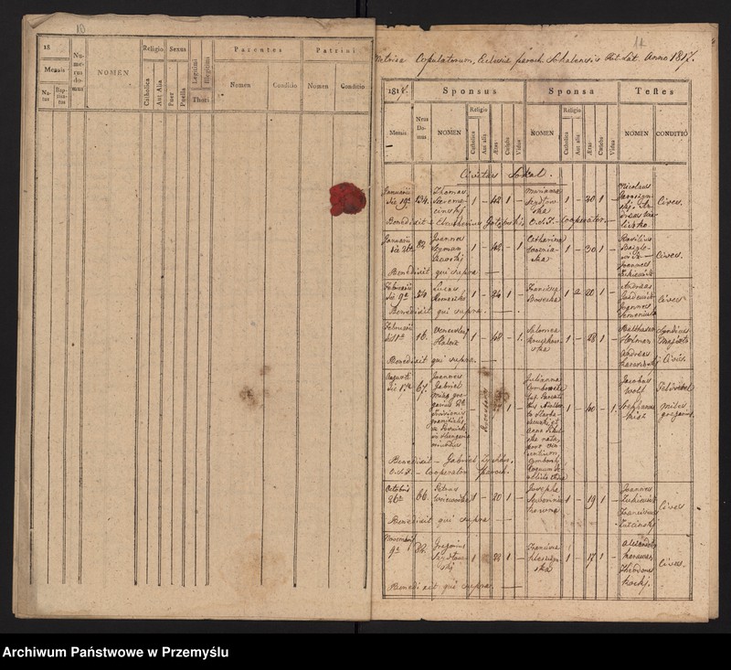 image.from.unit.number "[Odpisy ksiąg urodzeń, małżeństw, zgonów parafii rzymskokatolickiej Sokal z 1817 roku]"