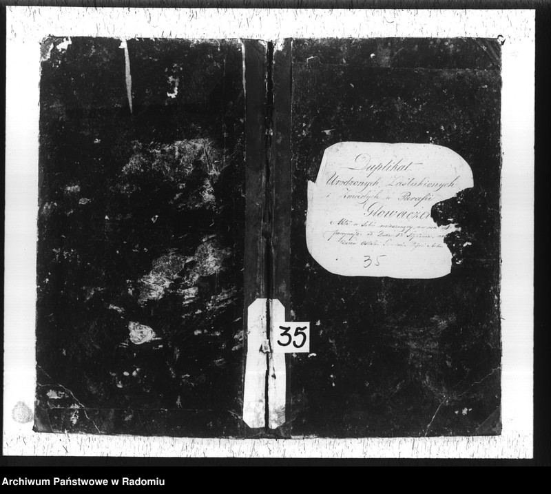 image.from.unit.number "Duplikat urodzonych, zaślubionych i zmarłych w parafii Głowaczew akta w sobie mieszczący za rok 1845"