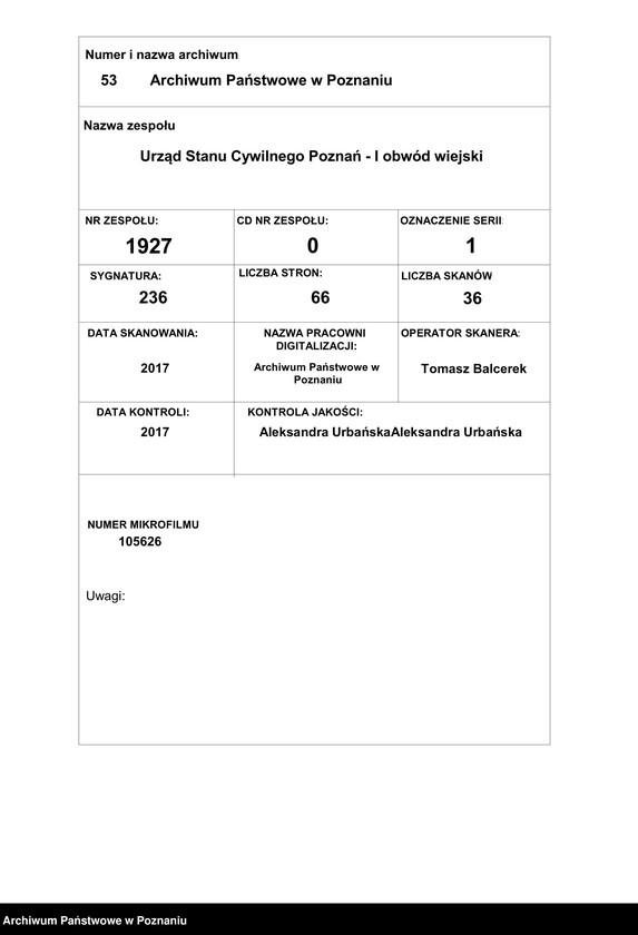 Obraz 1 z jednostki "Księga urodzeń tom II"