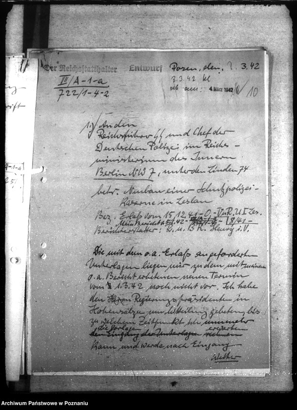 Obraz 18 z jednostki "Neubau - Polizeikaserne Leslau"