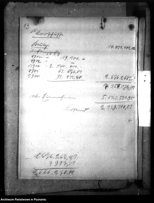 Obraz 17 z jednostki "Abschlussnachweisungen der Reichshauptkasse"