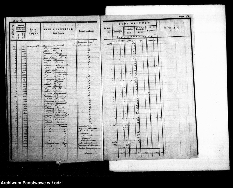 Obraz 13 z jednostki "Dziennik przychodu i wydatku kasy ekonomicznej m. Łodzi na r. 1853"