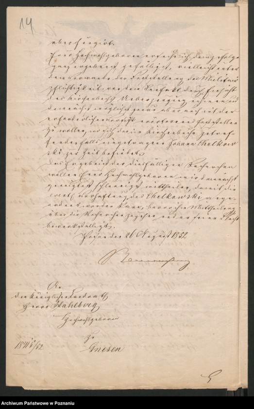 Obraz 19 z jednostki "A. betr. Johann Chełkowski Wirtschaftsbeamte /Julian Chełkowski/"