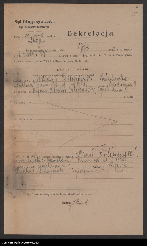 Obraz 7 z jednostki "Michał Filipowski – pośrednictwo handlowe"