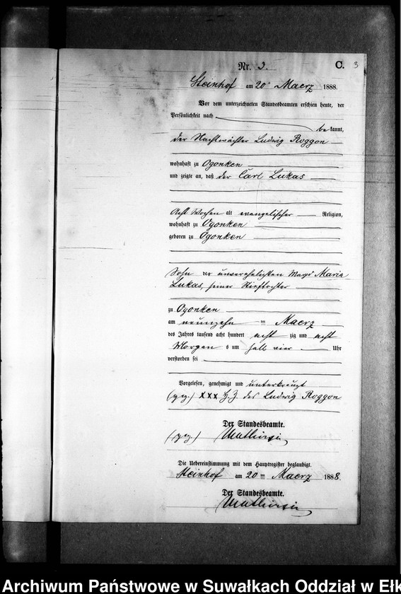 image.from.unit.number "Sterbe-Neben-Register des Preussischen Standes-Amtes Gr. Strengeln Kreis Angerburg"