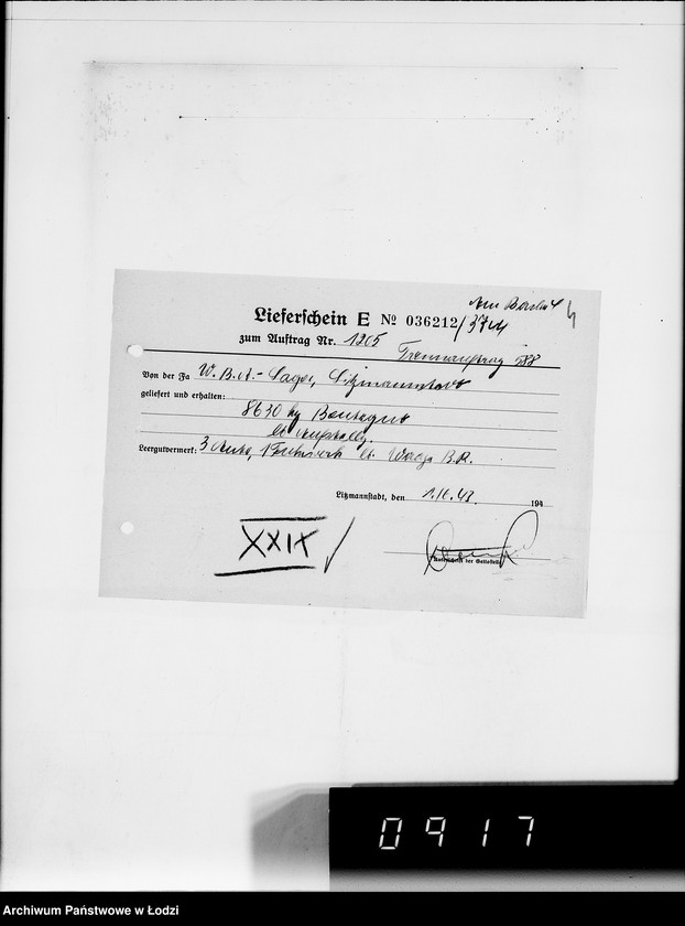 Obraz 8 z jednostki "Auftrag 588.Trennmaterial"