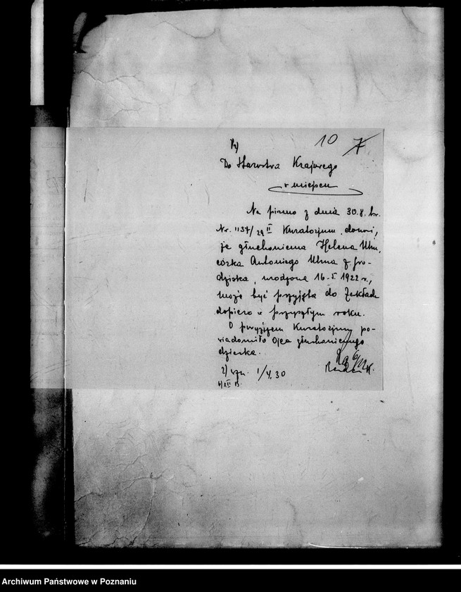 Obraz 13 z jednostki "[Dzieci upośledzone- skierowanie na naukę do zakładów specjalnych]"