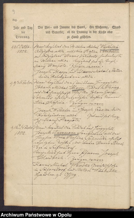 image.from.unit.number "Copulations-Buch von Osseg vom Jahre 1798 - [1873] [Kościół filialny w Osieku Grodkowskim parafii rzymskokatolickiej w Lipowej]"