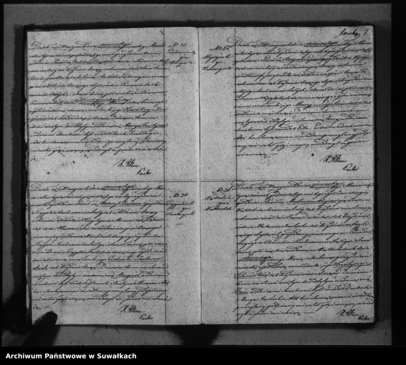 image.from.unit.number "Duplikat do zapisywania aktów urodzeń, małżeństw i zeyścia parafii Ewangelicko-augsburskiej w Wiżajnach"