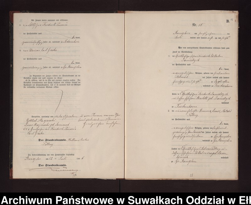 image.from.unit.number "Heiraths-Neben-Register des Preussischen Standes-Amtes Gr. Konopken Kreis Loetzen"