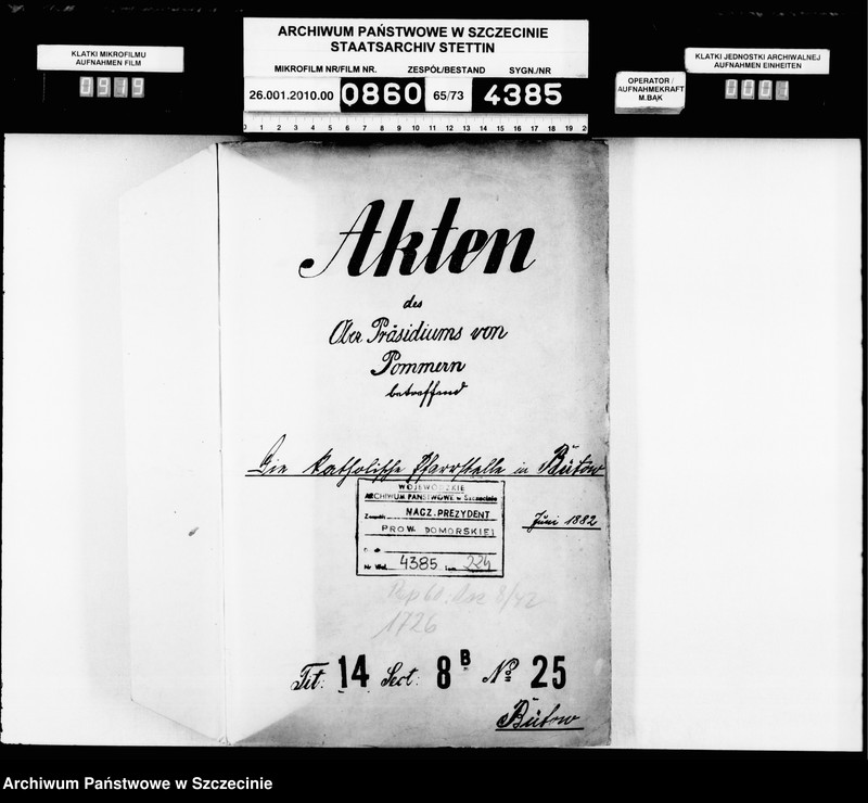 Obraz 2 z jednostki "Katholische Pfarrselle in Bütow"