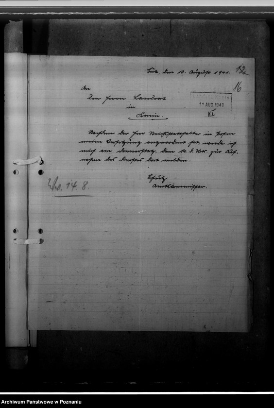 image.from.unit.number "Personalakten des Amtskommissars Richard Schulz, in Grossdorf"