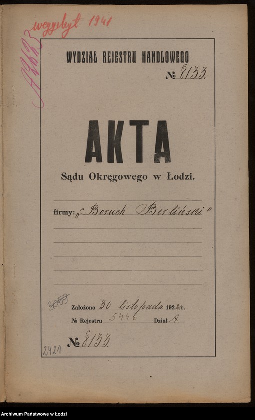 Obraz 2 z jednostki "Boruch Berliński- wyrób i sprzedaż bielizny"
