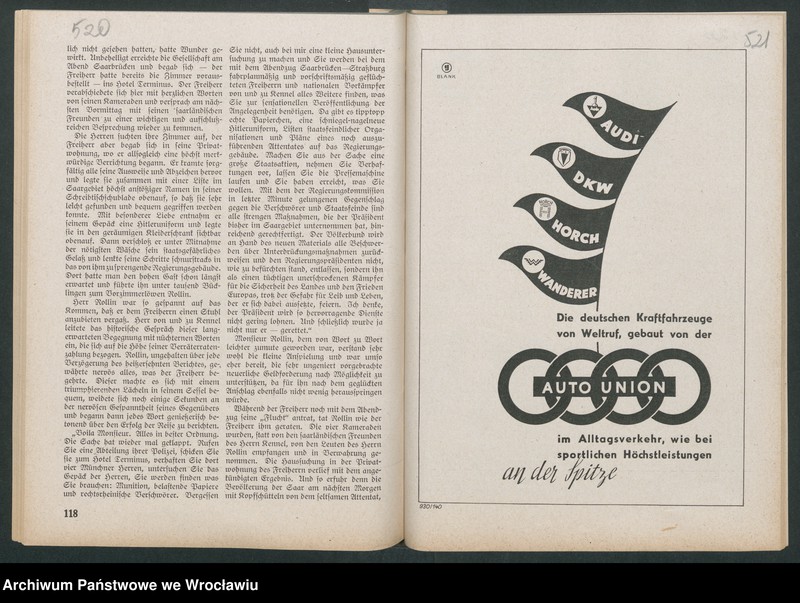 Obraz 3 z kolekcji "Reklamy znanych marek w roczniku „Unsere Saar” z 1935 roku111"