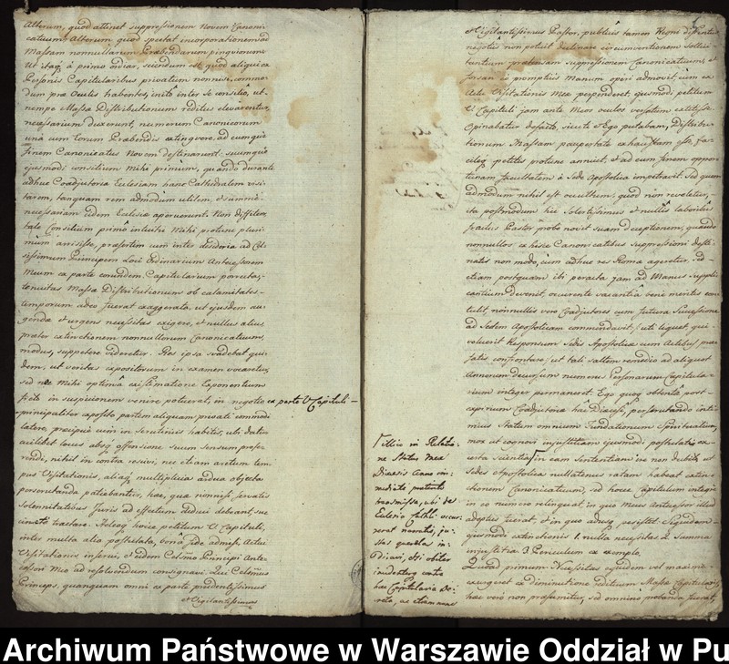 image.from.unit.number "Koncepty i minuty pism biskupa płockiego Krzysztofa Hilarego Szembeka w sprawie konfliktu z kapitułą katedralną o zniesienie dziewięciu kanonii i przyłączenie niektórych prebend do dóbr kapituły"