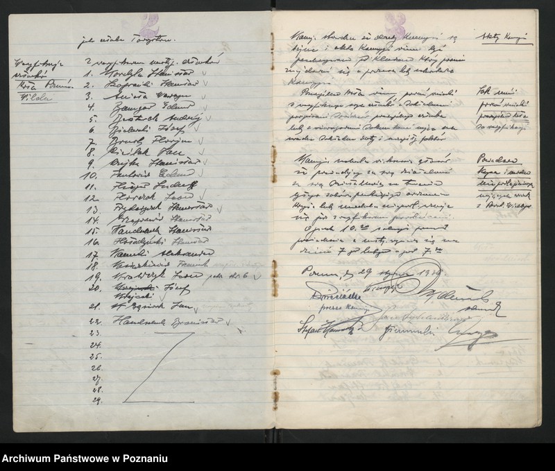 image.from.unit.number "Protokolarz Komisji Weryfikacyjnej Towarzystwa Powstańców Wielkopolskich."