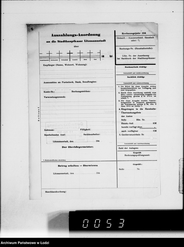 Obraz 11 z jednostki "Ritter et Co.Rechnungen [za dostawy towarów dla Getta]"