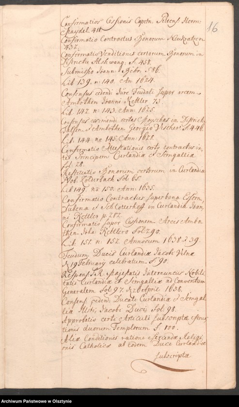 image.from.unit.number "Sammlung Curländischer Akten Aktenfragmenty in 8 Grupen t.1"