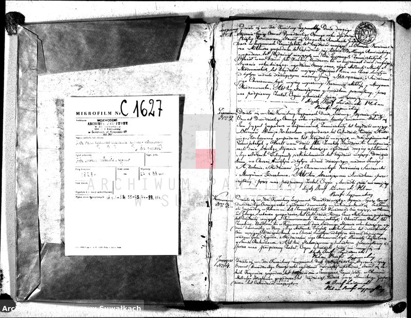 image.from.unit.number "Duplikat Aktów Urodzonych, Zaślibionych i Zmarłych Katolików Parafii Leypunskiey Roku 1828"