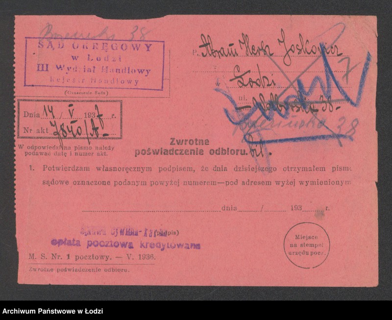 Obraz 9 z jednostki "Abram Hersz Jaskowicz – sprzedaż drobiu"