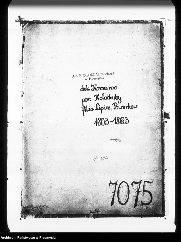 Obraz 4 z jednostki "[Kopie ksiąg metrykalnych parafii Kołodruby z filiami Lipice, Powerchów (dekanat Komarno)]"