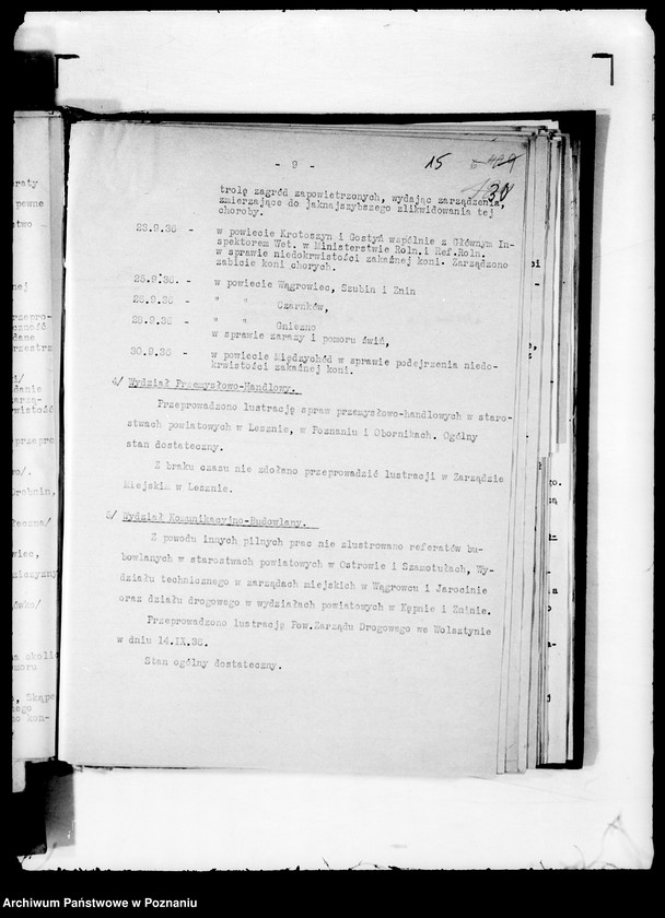 Obraz 19 z jednostki "Konferencje naczelników wydziałów protokoły zebrań periodycznych naczelników władz i urzędów niezespolonych/"