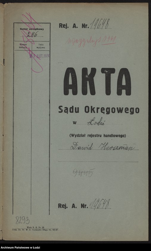 Obraz 2 z jednostki "Dawid Herszman- sklep spożywczy"