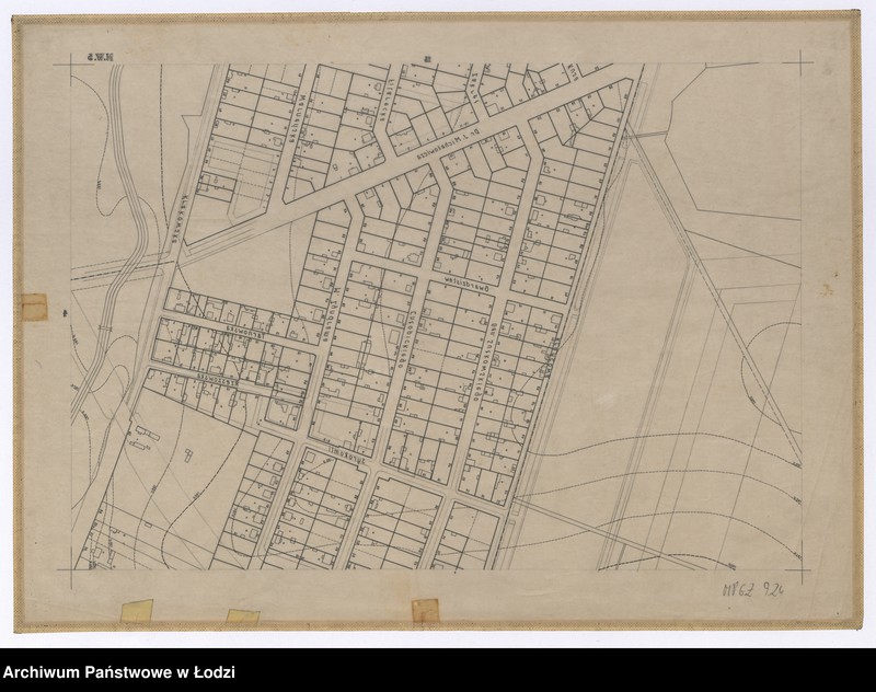 Obraz 2 z jednostki "Mapa sytuacyjno-wysokościowa Łodzi sekcja NW5 - ul.: Krańcowa, Sułkowskiego, Chłopickiego, Zyndrama, Filarecka, Warneńska, Krakowska, Michałowicza, Gwardzistów, Tarnowska, Rzeszowska, Syrokomli"