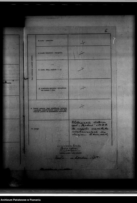 Obraz 12 z jednostki "Zatwierdzenie zakładu przemysłowego /ustawienia motoru ropowego/ Cukrowni w Środzie Spółka Akcyjna"