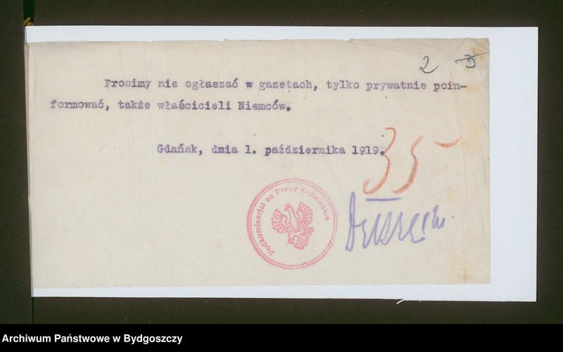 image.from.unit.number "Sprawy aprowizacyjne [wywóz żywności do Gdańska i Niemiec]"