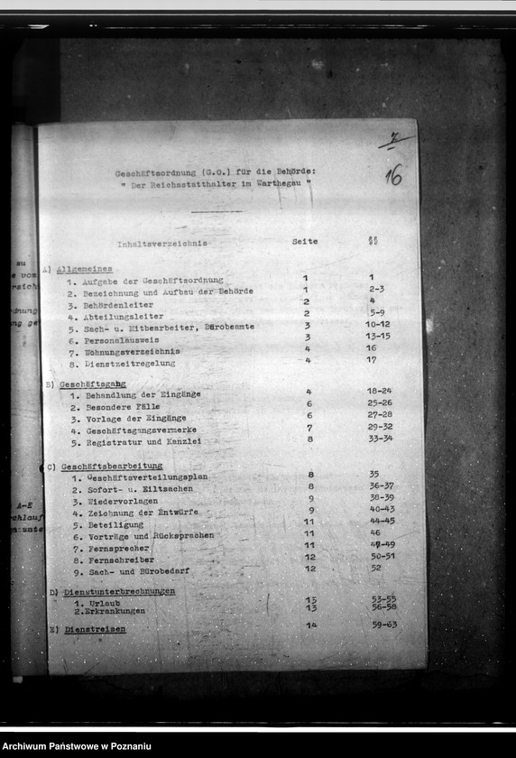 Obraz 20 z jednostki "Vorgänge betrefend Geschäftsordung (Umgestaltung)"