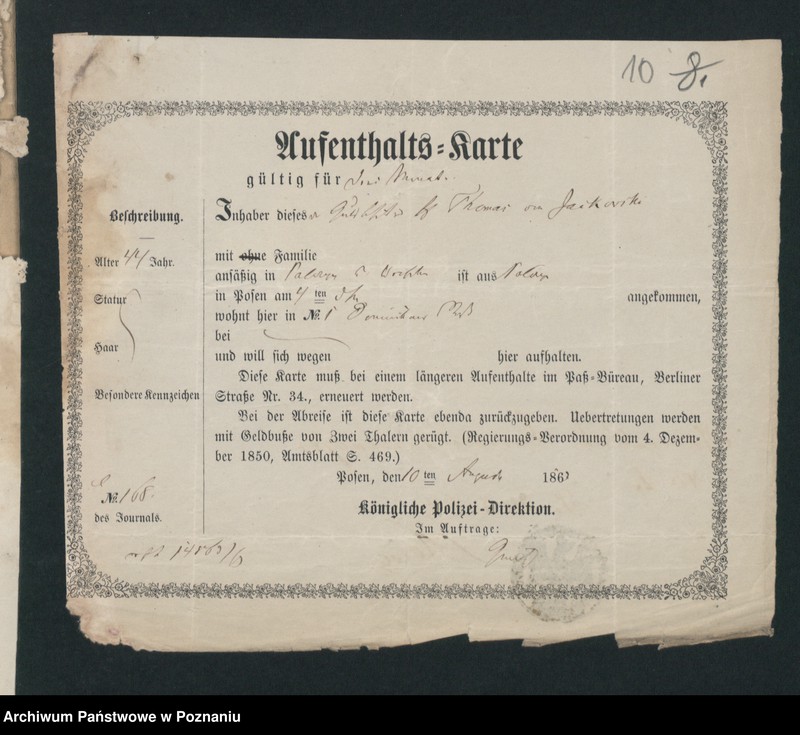 Obraz 15 z jednostki "A. betr. Thomas von Jackowski"