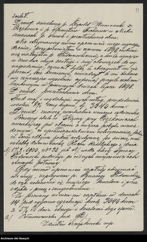 image.from.unit.number "Sprawy sądowe, dotyczące finansów. Pozwy, dekrety"