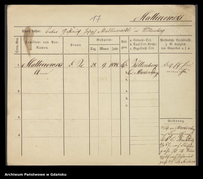 image.from.unit.number "Karty meldunkowe: Malina - Malisius"